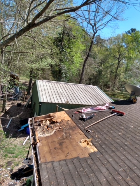 BEFORE - Roof Damage in Huffman, TX 