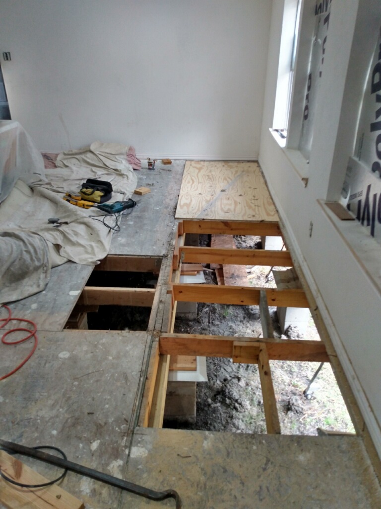 DURING - Flooring Repair in East Houston, TX