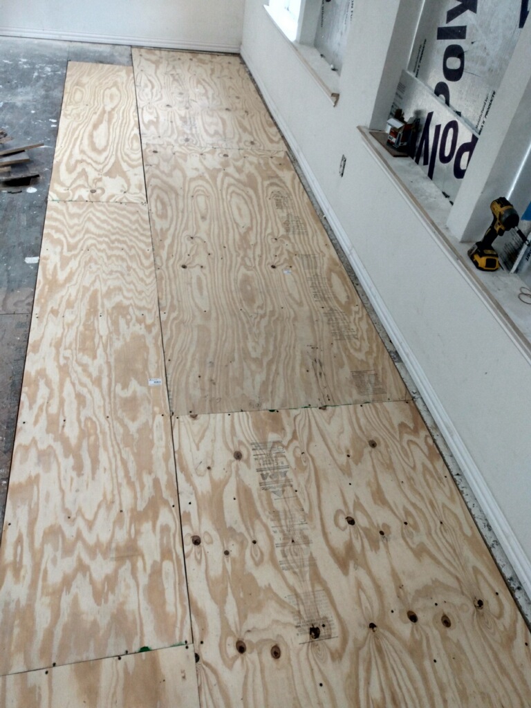 DURING - Flooring Repair in East Houston, TX