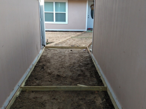 BEFORE - Concrete Patio & Walkway Installation in Crosby, TX
