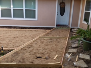 BEFORE - Concrete Patio & Walkway Installation in Crosby, TX