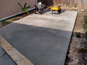 AFTER - Concrete Patio & Walkway Installation in Crosby, TX